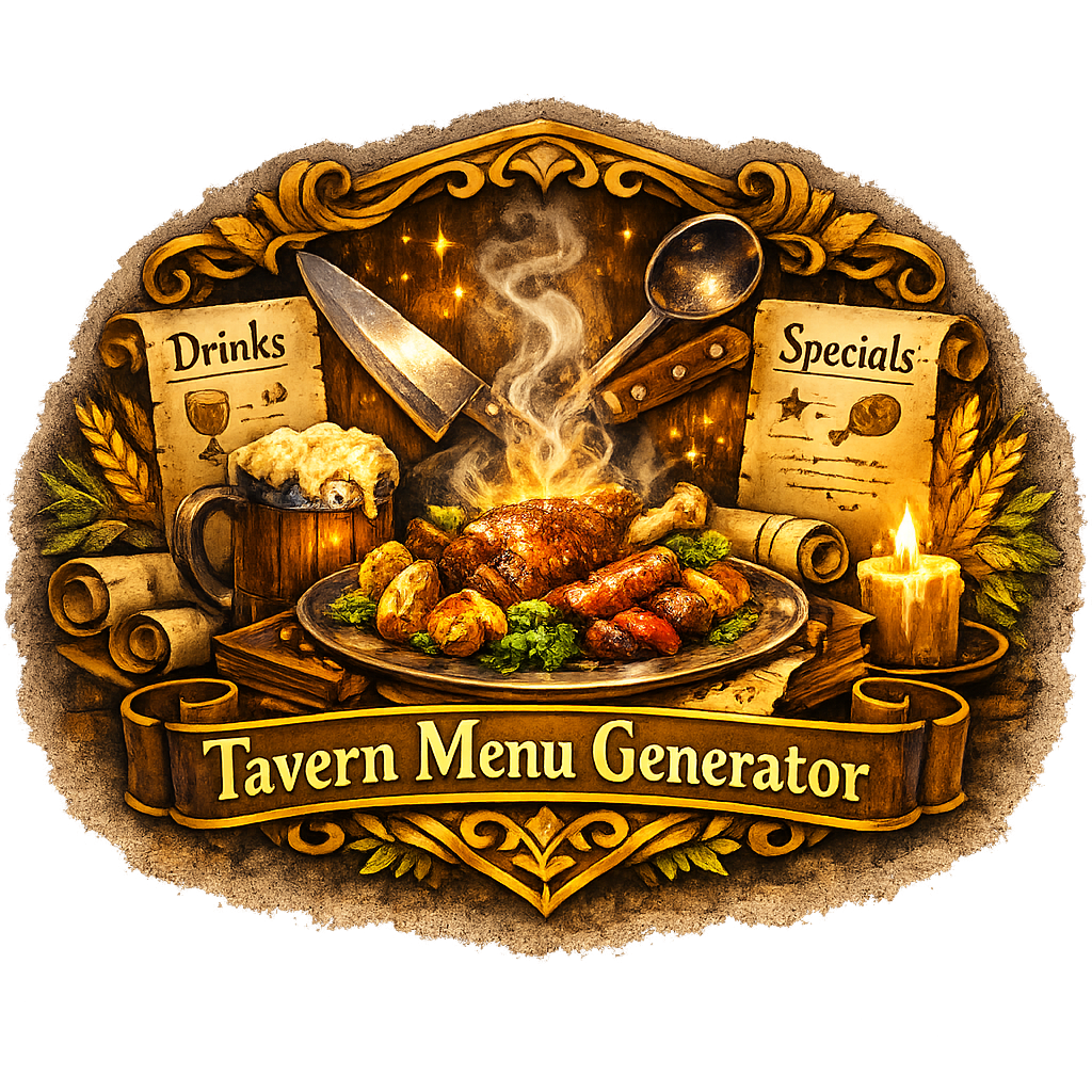 Tavern Menu Generator crest
